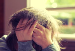 woman with stress